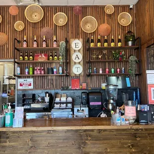 This is the front counter great design  new and very clean.