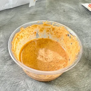 Spicy chipotle sauce is incredible!!! Try it with fries.