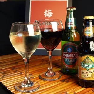 Now serving wine and beer