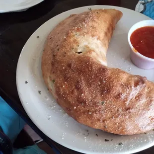 Calzone and marinara