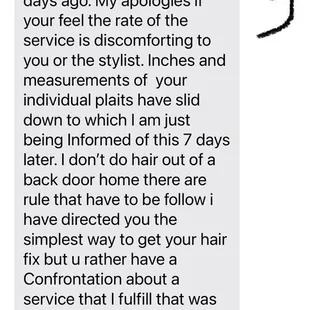 Unprofessional texting responses to a customer they failed. Part 3