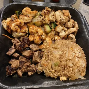 11. Hibachi Steak, Chicken and Shrimp