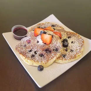 Blueberry Lemon Ricotta Pancakes