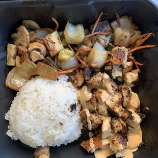 1. Hibachi Chicken or Cajun Chicken