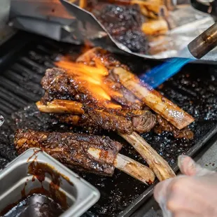 Roasted the Angus beef rib for the Bakso Iga Bakar