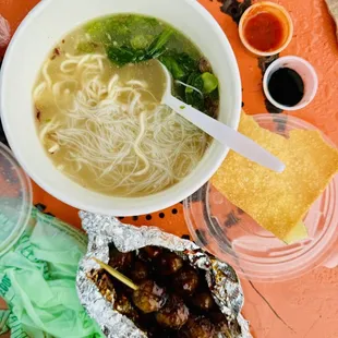 Bakso bakar broth!
