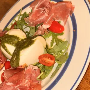 Burrata and Prosciutto salad