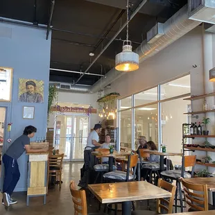 the interior of a restaurant