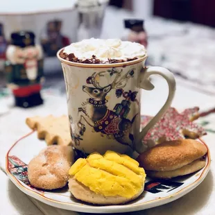 Mini-Pan Dulce with some Mexican Hot Chocolate was a bit on this cold San Antonio Christmas Eve!