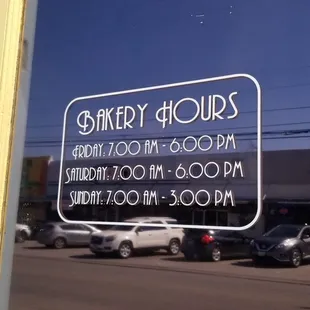 a sign in the window of a restaurant