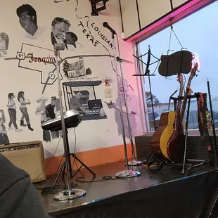 a stage set up for a concert