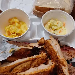 2 meat Sliced Brisket &amp; 1-Chicken Breast they forgot to add my BBQ beans.