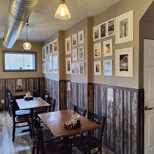 the interior of the restaurant