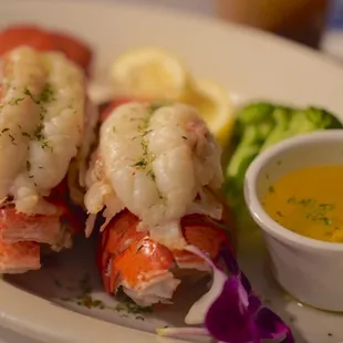 Lobster tails $32 each when pairing it with a order of steak *6/17/23