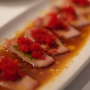 Hamachi carpaccio (so ONO) 6/17/23