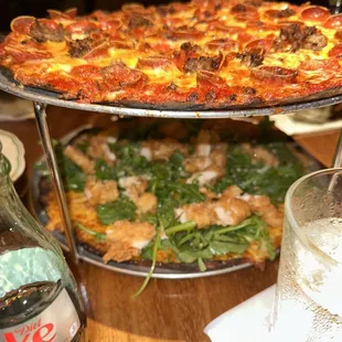 Blurry - but the bottom is the Honey Truffle Chicken Pizza