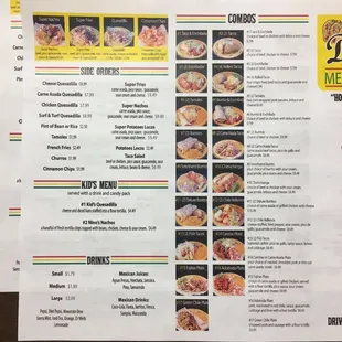 the menu
