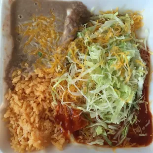 No. 3 combo with cheese enchiladas