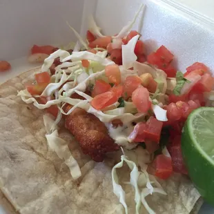 Fish taco. $2.99.