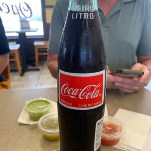 Coca Cola glass bottles