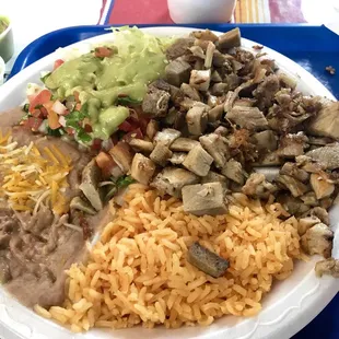 Carnitas plate !!! All thumbs up! So good!