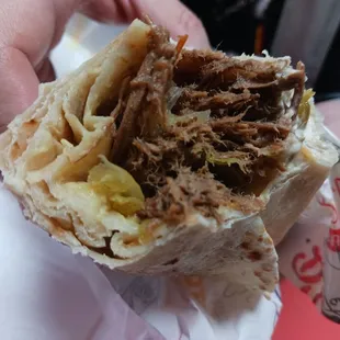 Beef burrito