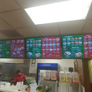 Menu board