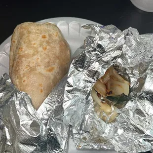 Burrito was huge and the onions and jalapeño set it off right