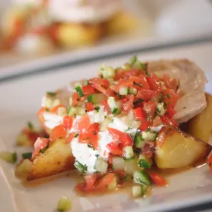 Grilled Ahi with crunchy Potatoes