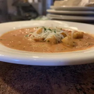 Bowl tomato basil soup