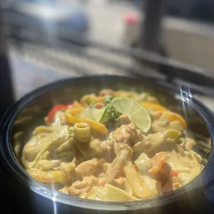 TEQUILA CHICKEN FETTUCCINE PASTA