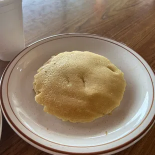 Pancakes with the kids menu Egg breakfast