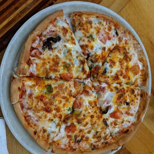 Small vegetarian pizza