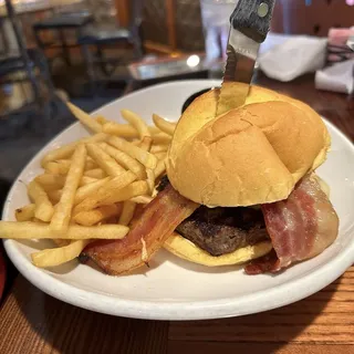Bacon Beer Cheese Burger