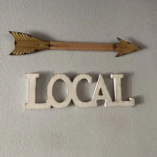 a local arrow