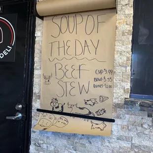 Soup of the day.