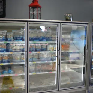 Frozen seafood