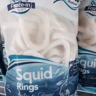 a bag of squid rings