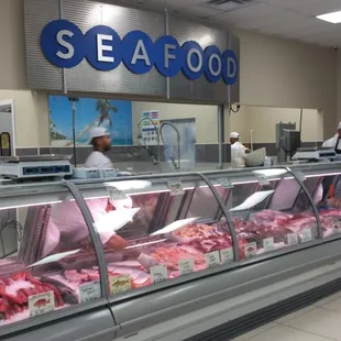 Seafood counter