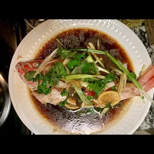 Chinese inspired Steamed fish