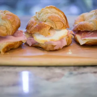 Egg, Ham &amp; Cheese Croissants