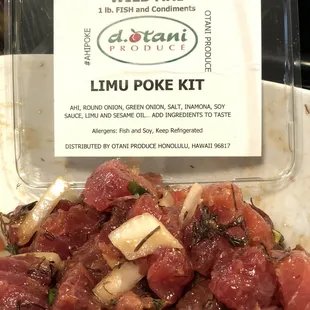 $10 ahi poke kit. Broke da mout!