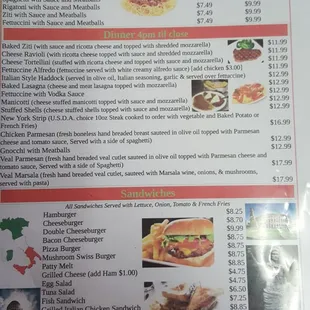 ramen and noodles, menu