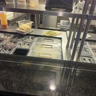 My uncooked calzone that the employee left when he disappeared for 20+ minutes