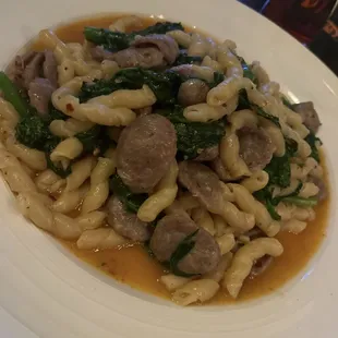 Fusilli, sausage and broccoli Rabi special