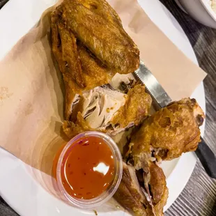 1/2 Crispy Fried Chicken Plate Special