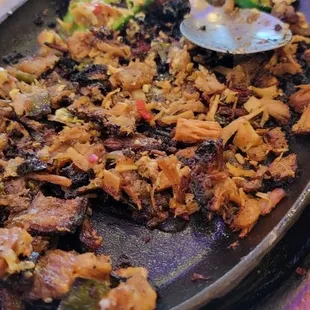 Burnt pork sisig