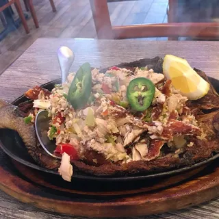 Sizzling Bangus Sisig