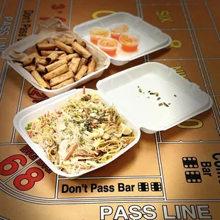 a variety of food items