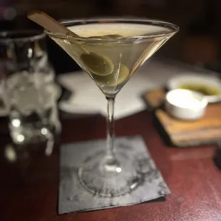 Cocktail - Dirty Martini (Ketel One) with Blue Cheese Olives